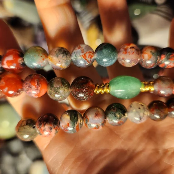 Colorful Agate Mala (10mm) - Picture 5 of 7